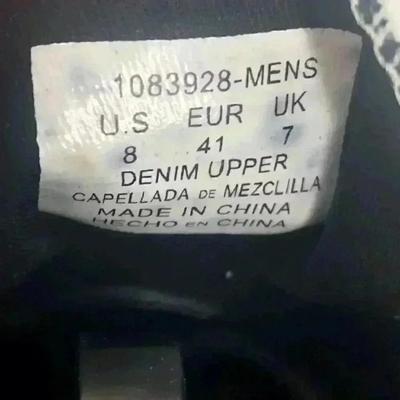 Levi’s Stan Buck C Men’s Sneakers Size 8 Black Denim Retro Comfort Casual - Picture 2 of 16